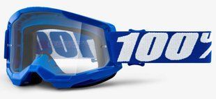 Маска кросова 100% STRATA 2 Goggle Blue - Clear Lens, Clear Lens