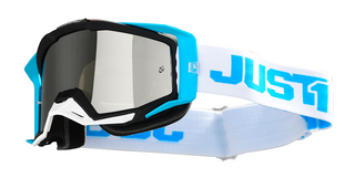Маска кросова Just1 Iris Track White/Blue
