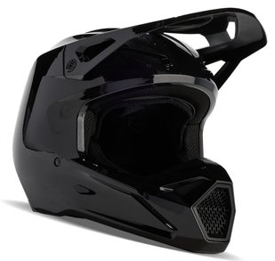 Мотошлем FOX V1 SOLID HELMET Black XXL