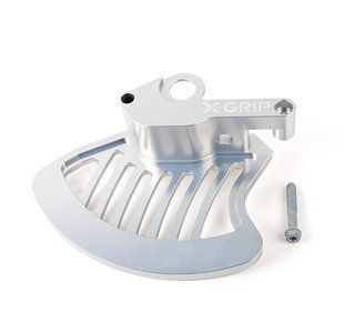 Захист переднього гальмівного диску X-GRIP Brake disc guard, silver, front KTM EXC(F), SX(F), XC-W, XC, XCF, XCF-W, 2016-> HQV TE, FE, TC, FC, TX, FX, 2016-> GASGAS EC(F), MC(F), EX(F), 2021-