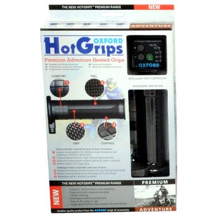 Грипсы с подогревом Oxford Hotgrips Premium Adventure with v8 switch