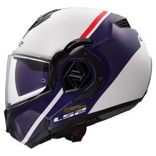 Мотошолом LS2 FF906 Advant Swipe White Blue M