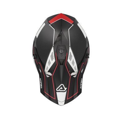 Мотошолом ACERBIS STEEL CARBON 2206 black red L
