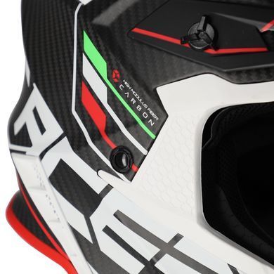 Мотошолом ACERBIS STEEL CARBON 2206 black red L