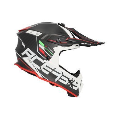 Мотошолом ACERBIS STEEL CARBON 2206 black red L