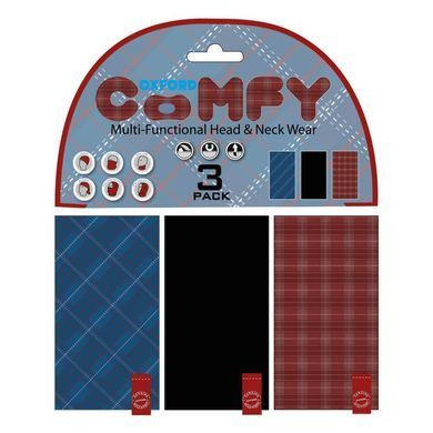 Набір баффів (3 шт.) Oxford Comfy Plaid 3-Pack