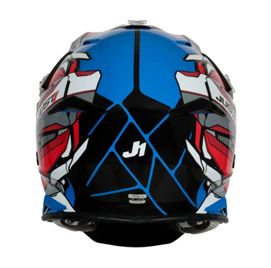 Мотошолом Just1 J39 Suppressor Red Blue Black XS
