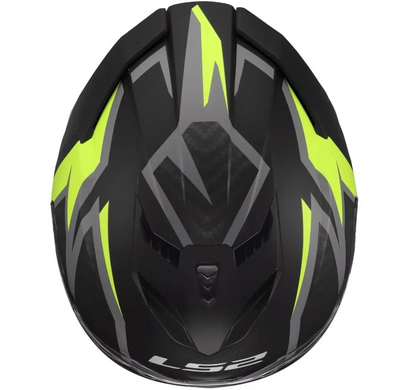 Мотошолом LS2 FF818 Storm 3 Dynamo Black Hi-Viz Yellow M