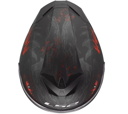 Мотошолом LS2 FF820 Rapid 3 Kaiju Black Red White S