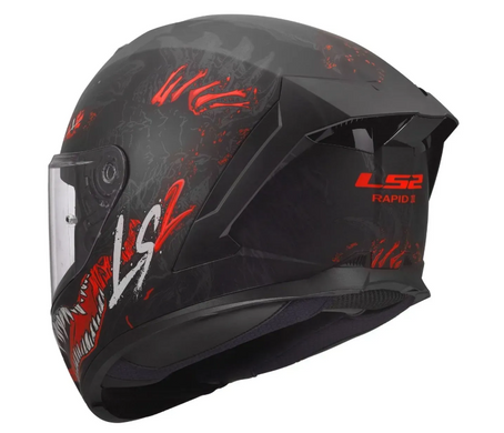 Мотошолом LS2 FF820 Rapid 3 Kaiju Black Red White S