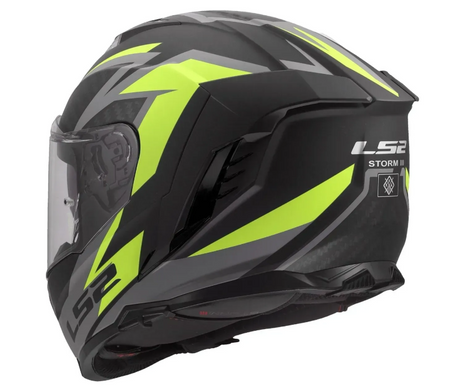 Мотошолом LS2 FF818 Storm 3 Dynamo Black Hi-Viz Yellow M