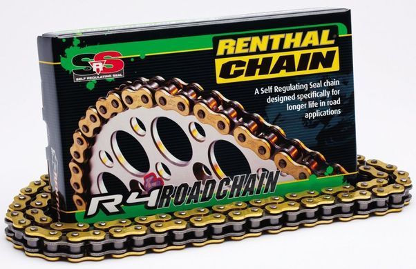Цепь Renthal R4 Chain - 520 Gold 520-114L / SRS Ring