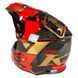 Мотошлем KLIM F3 Carbon ECE Raid Fiery Red - Gold M