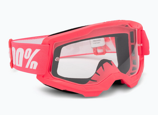 Маска кросова 100% STRATA Goggle II Pink - Clear Lens