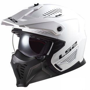 Мотошолом LS2 OF606 Drifter Solid Gloss White ECE2206 XS