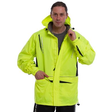 Мотодощовик Compass Black Fluo Green куртка та штани XL