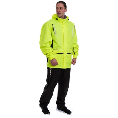 Мотодощовик Compass Black Fluo Green куртка та штани XL