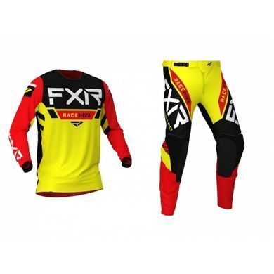 Мотоджерси детская FXR Yth Pro-Stretch MX 21-Yellow/Black/Red S