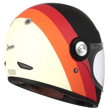 Мотошолом Origine Vega Primitive Orange Red Black Matt