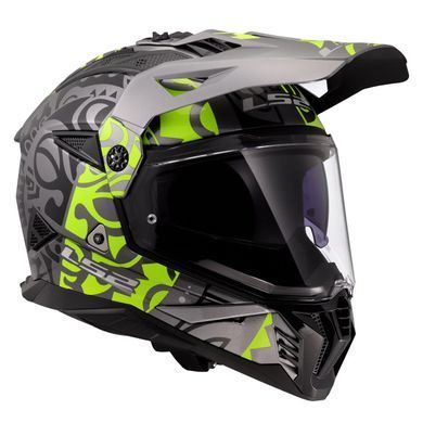 Мотошлем LS2 MX702 Pioneer 2 Rangi Hi-Vis Yellow L
