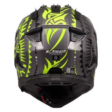 Мотошлем LS2 MX702 Pioneer 2 Rangi Hi-Vis Yellow L