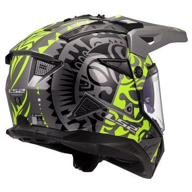 Мотошлем LS2 MX702 Pioneer 2 Rangi Hi-Vis Yellow L