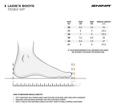 Мотоботи SHIMA Tenex WP Black Lady 39