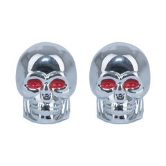 Ковпачки на ніпель Oxford Skull Valve Caps Silver