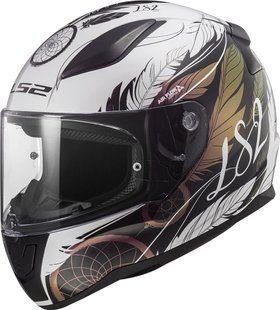 Мотошолом LS2 FF353 Rapid 2 Boho White Black Pink XS