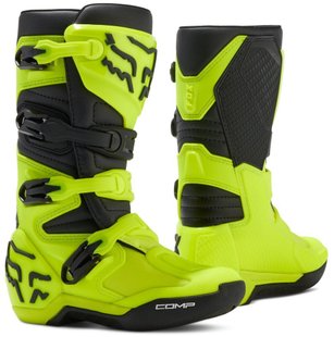 Мотоботы FOX Comp Youth Boot Flo Yellow 4