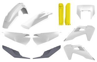 Пластик Polisport ENDURO kit - Husqvarna (20-) White/Yellow Husqvarna