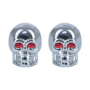 Ковпачки на ніпель Oxford Skull Valve Caps Silver