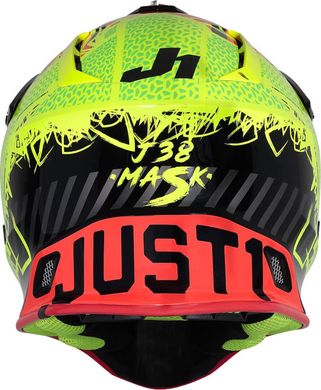 Мотошолом Just1 J38 Mask Fluo Yellow Red Black L