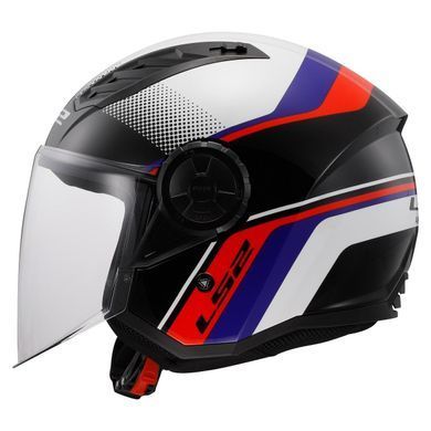 Мотошлем LS2 OF616 Airflow 2 Rush White Blue Red L