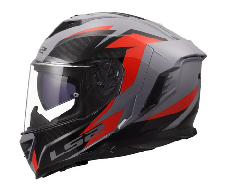 Мотошолом LS2 FF818 Storm 3 Dynamo Grey Red M