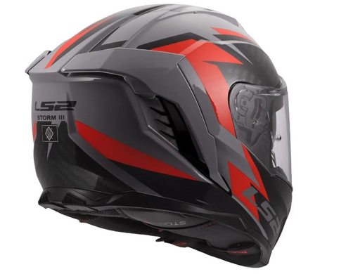 Мотошолом LS2 FF818 Storm 3 Dynamo Grey Red M