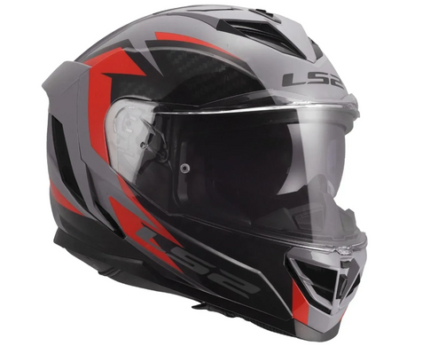 Мотошолом LS2 FF818 Storm 3 Dynamo Grey Red M