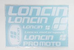 Наклейка лист Loncin під оригінал біла