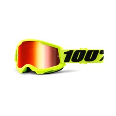 Маска кросова 100% STRATA Goggle II Yellow - Mirror Red Lens