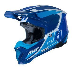 Мотошолом Just1 J40 Flash White Blue
