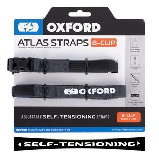 Ремені багажні Oxford Atlas B-Clip 17mm x 1.2M Asphalt (Pair)