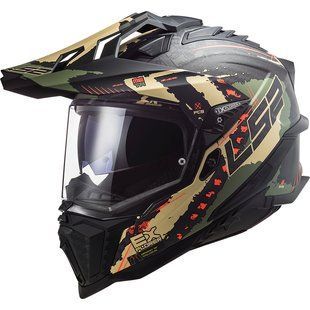 Мотошолом LS2 MX701 C Explorer Extend Military Carbon 06 S