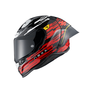 Мотошолом Nexx X.R3R GLITCH RACER RED.WHITE L