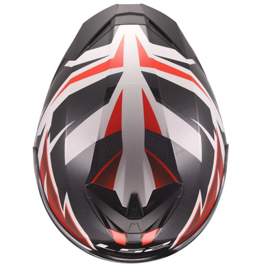 Мотошолом LS2 FF820 Rapid 3 Xtrem White Black Red S