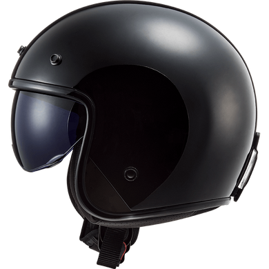 Мотошлем LS2 OF601 Bob Solid Gloss Black