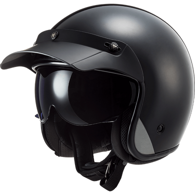 Мотошлем LS2 OF601 Bob Solid Gloss Black