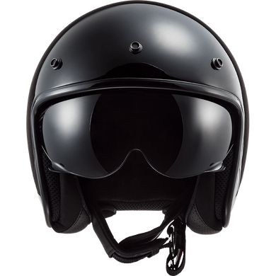 Мотошлем LS2 OF601 Bob Solid Gloss Black