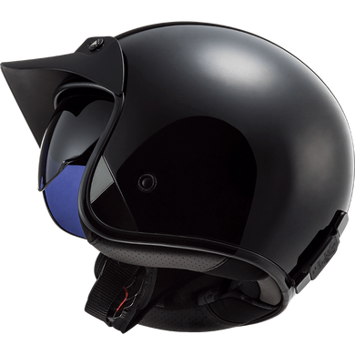 Мотошлем LS2 OF601 Bob Solid Gloss Black