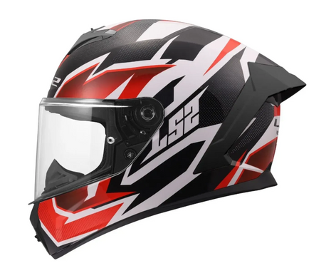 Мотошолом LS2 FF820 Rapid 3 Xtrem White Black Red S