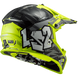 Мотошлем LS2 MX437 Fast EVO Crusher Black Hi-Vis Yellow L